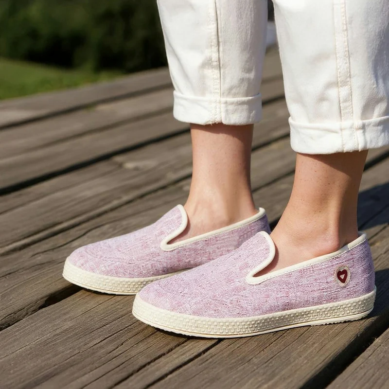 Chaussons - La Toile rose