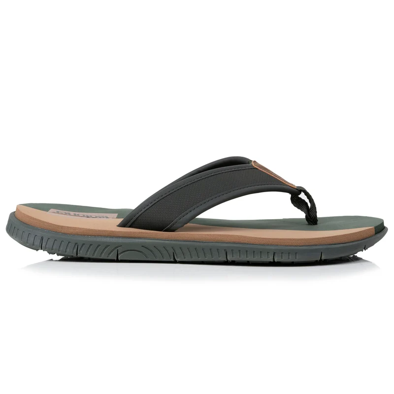 Tongs sport Homme confort Kaki bicolor