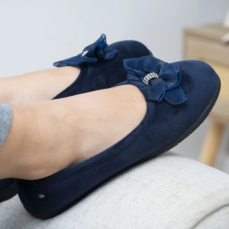 Chaussons ballerines Femme Bleu marine