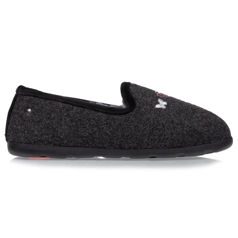 Chausson slippers Femme Gris dessin