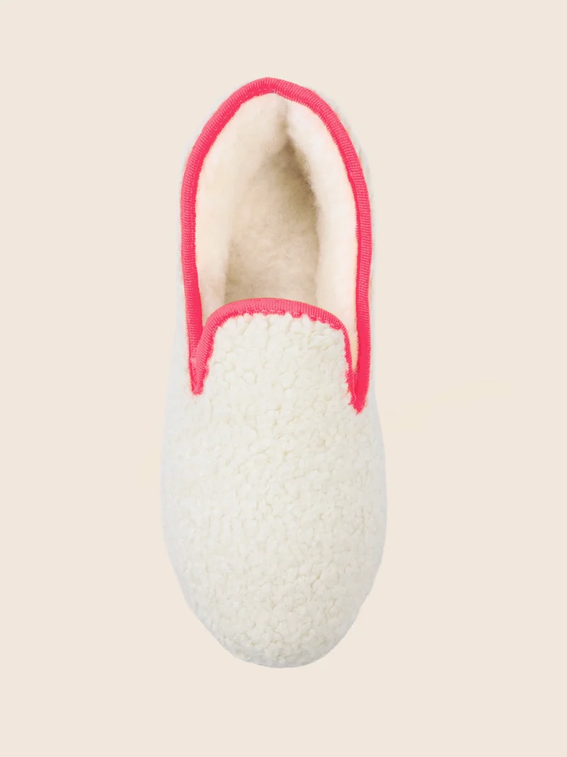 Charentaises tradition blanc rose