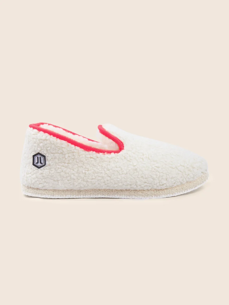 Charentaises tradition blanc rose