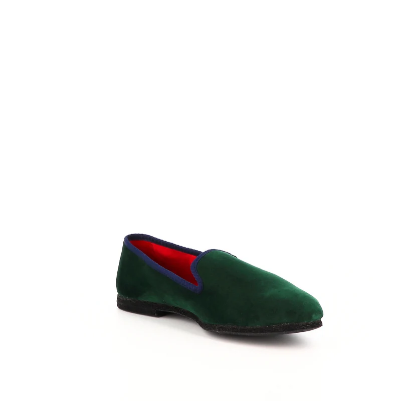 Chausson JO Velours Vert x Les Olivades