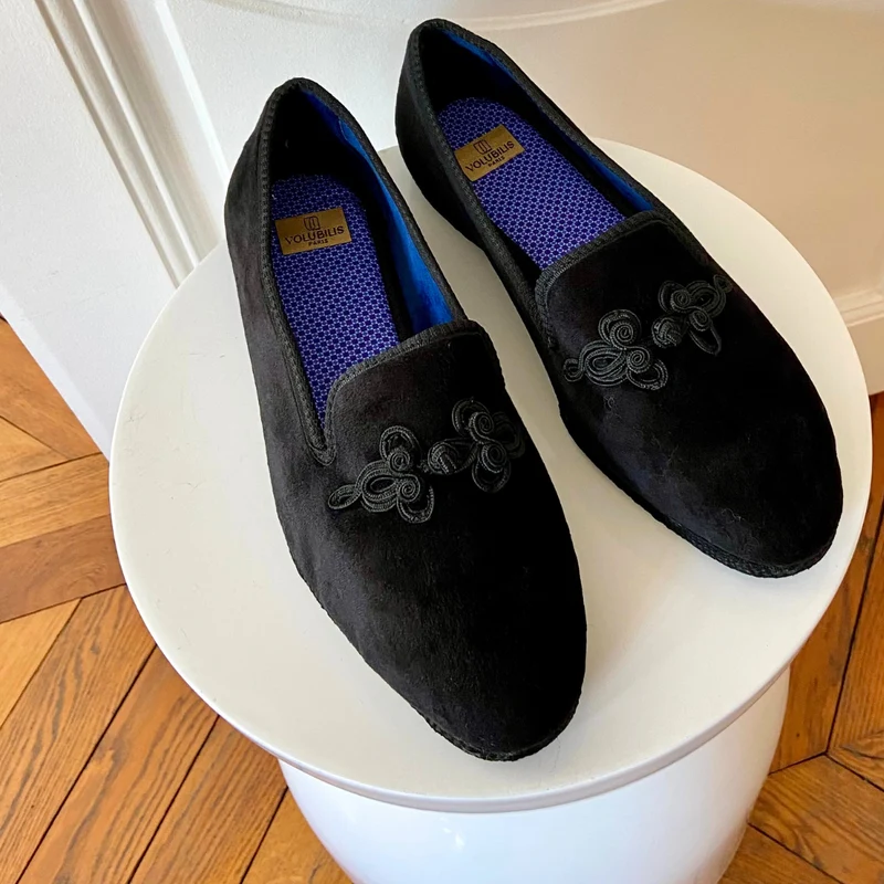 Chausson JO Velours Noir