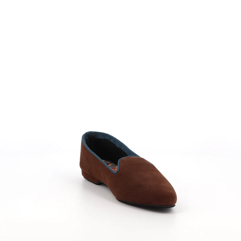Slippers PIA Cuir Chocolat