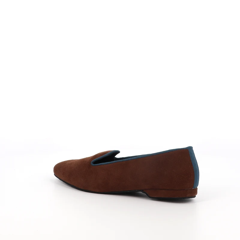 Slippers PIA Cuir Chocolat