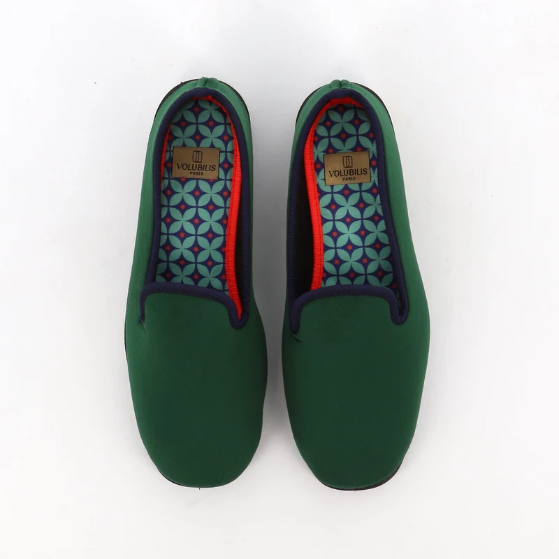 Chausson LEO - Velours Vert