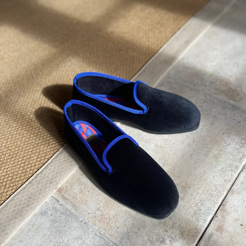 Chausson LEO - Velours Noir