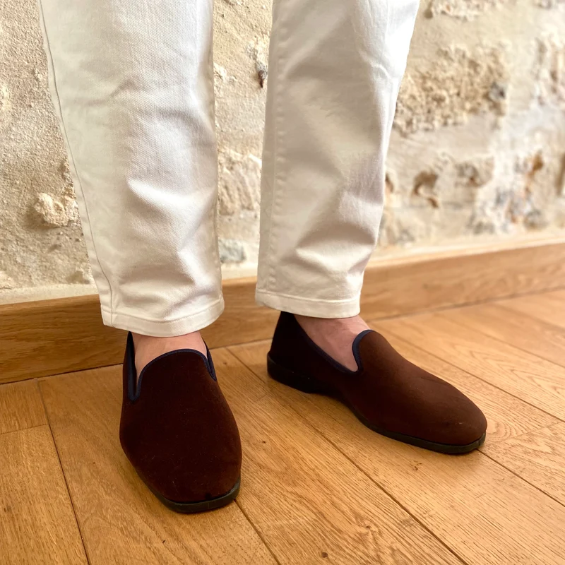 Chausson LEO - Velours Moka