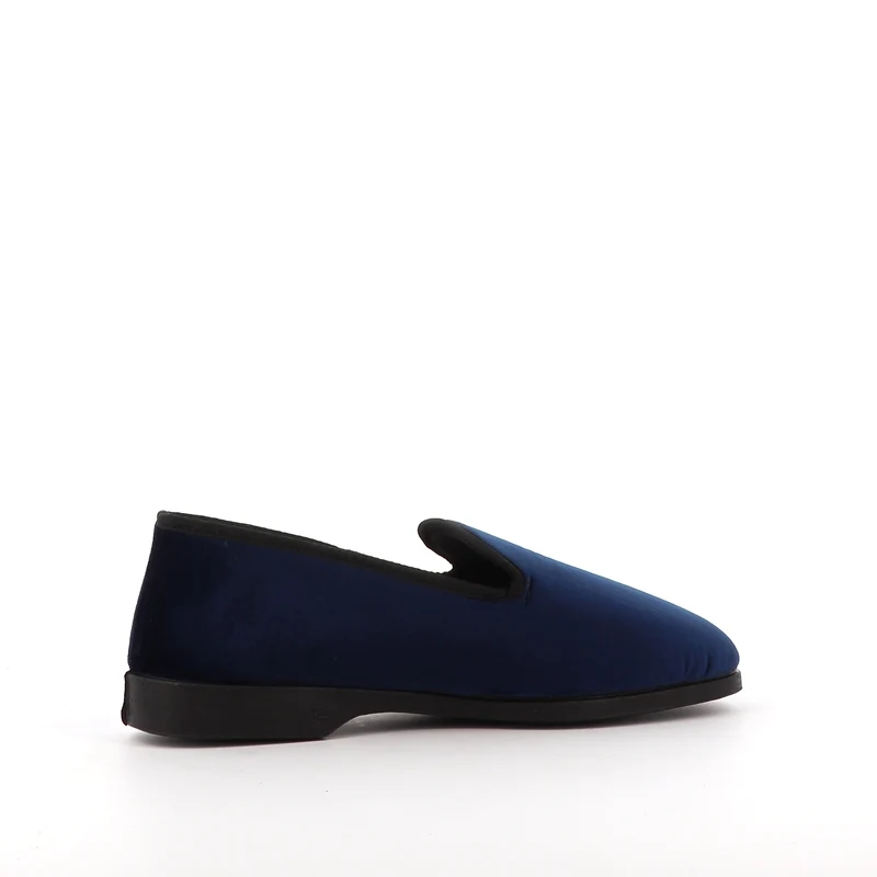 Chausson LEO - Velours Bleu