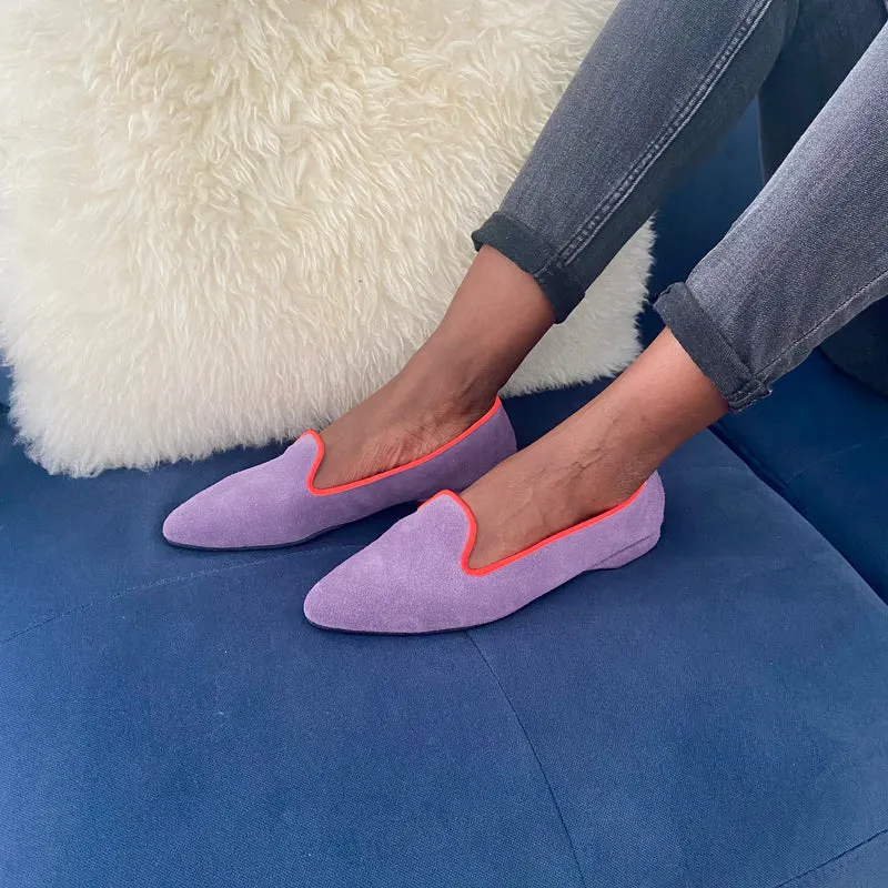 Slippers PIA Cuir Lilas