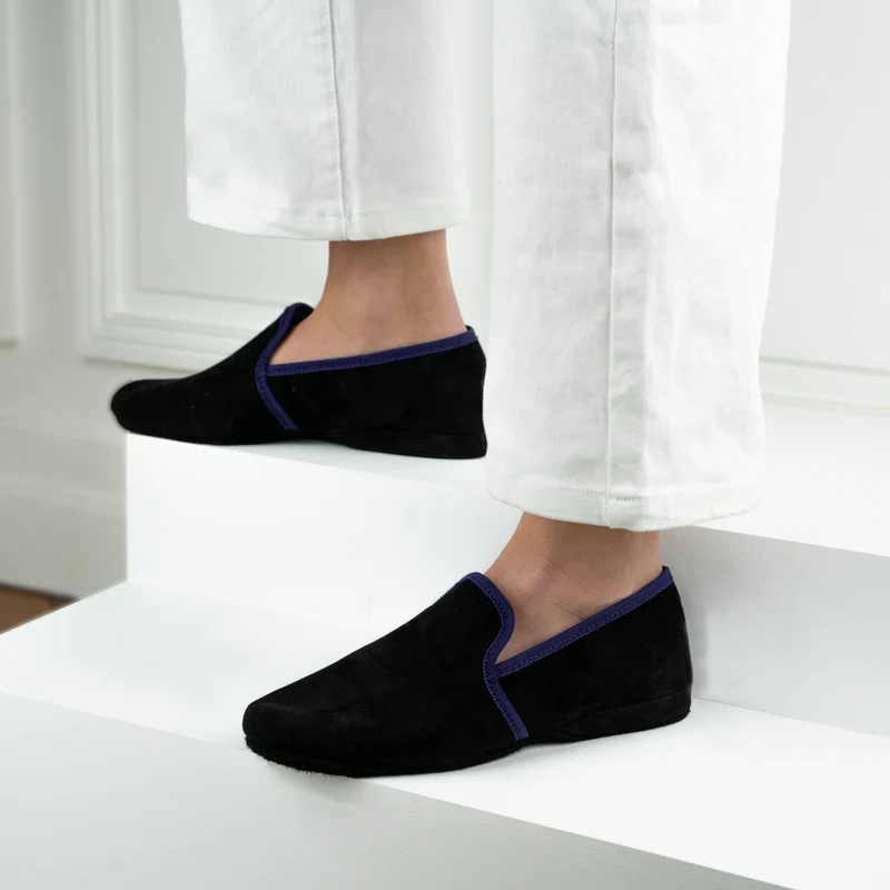 Chausson cuir EDEN Ultra Violet