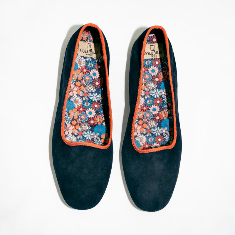 Chausson cuir EVA Orange Botanique