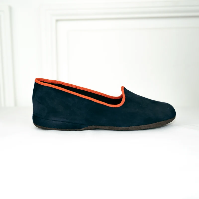 Chausson cuir EVA Orange Botanique