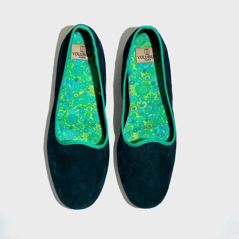Chausson cuir EVA Green Trip