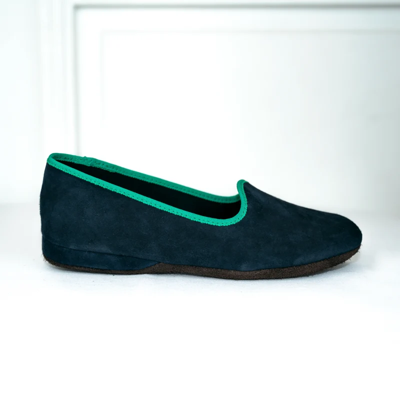 Chausson cuir EVA Green Trip