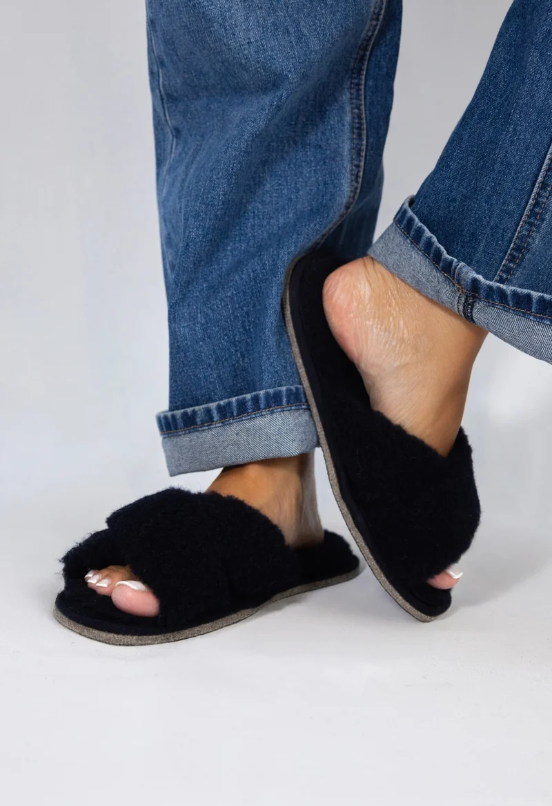 Yvette Fluffy Navy