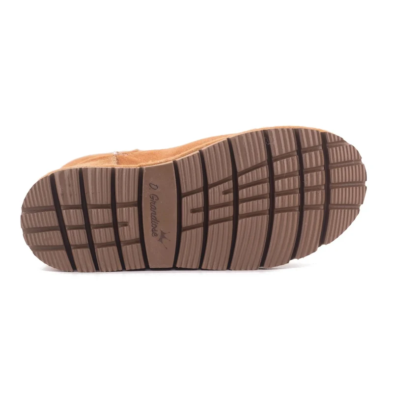 Boots camel en mouton