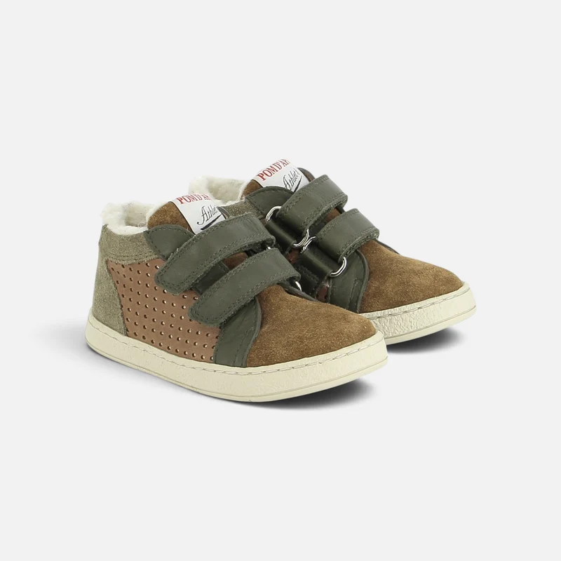 MOUSSE DOP FUR - VELOURS OILY - DK CAMEL-OLIVE