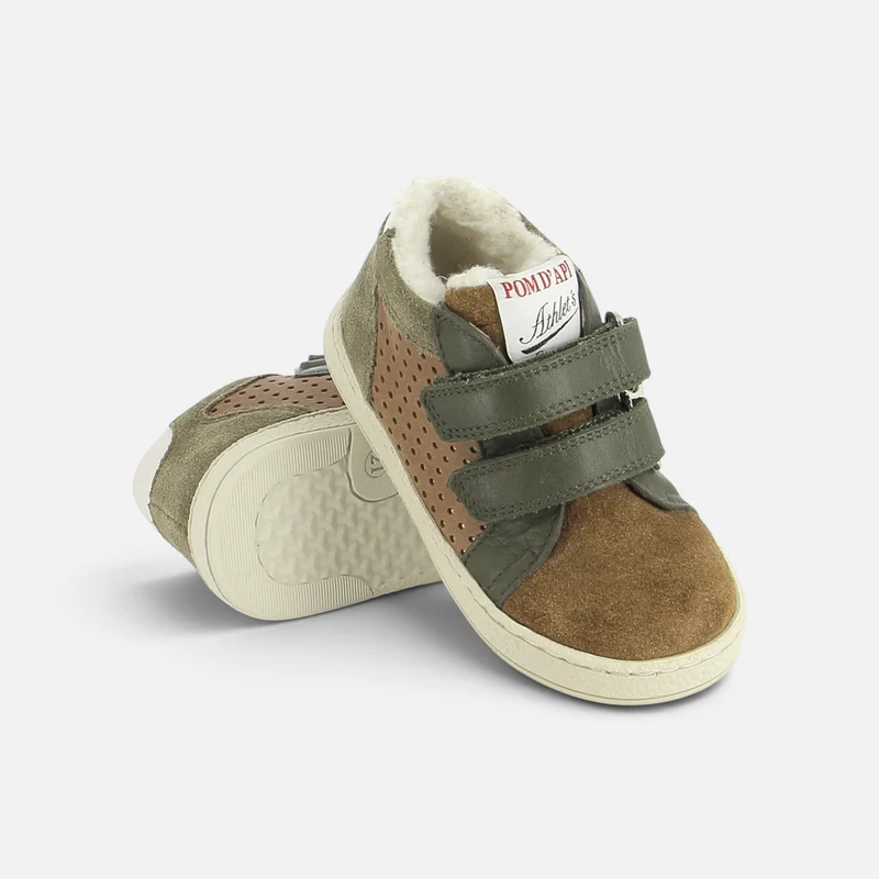 MOUSSE DOP FUR - VELOURS OILY - DK CAMEL-OLIVE