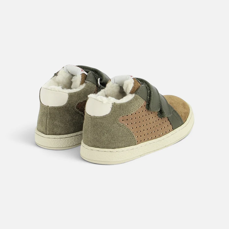MOUSSE DOP FUR - VELOURS OILY - DK CAMEL-OLIVE