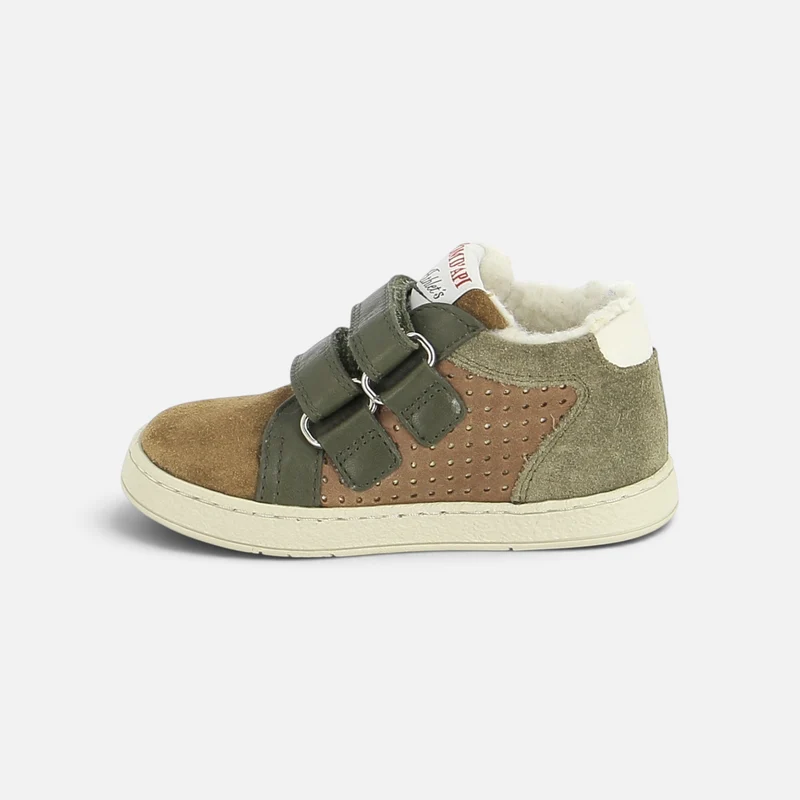 MOUSSE DOP FUR - VELOURS OILY - DK CAMEL-OLIVE