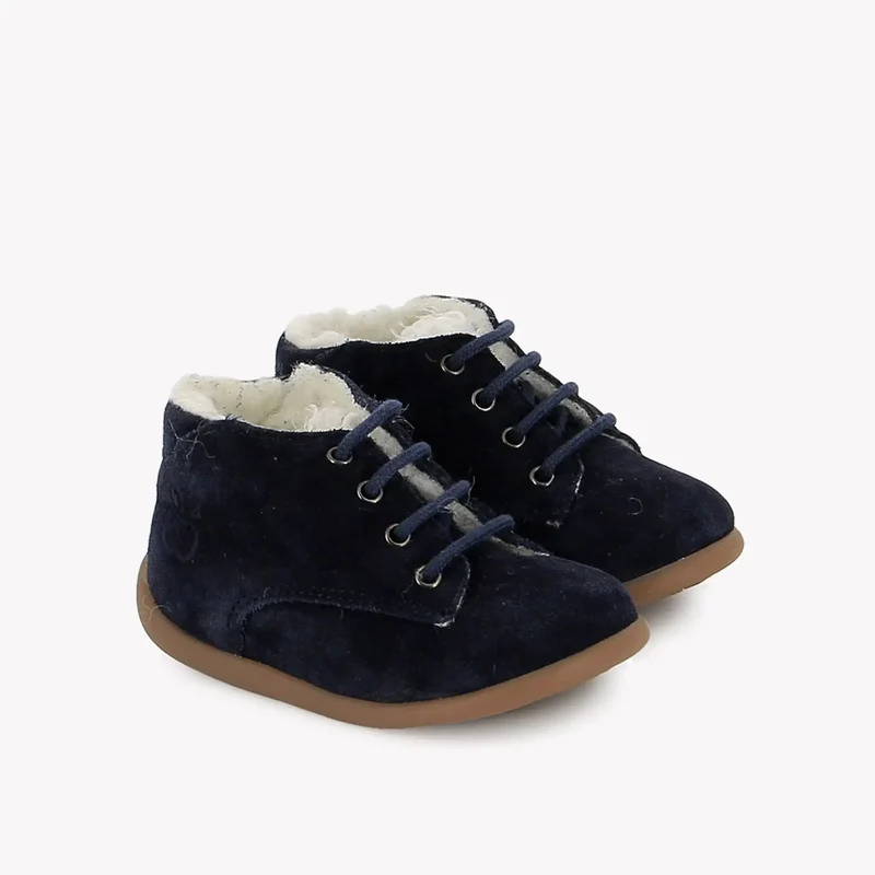 STAND-UP DERBY FUR - VELOURS OILY - ASTER