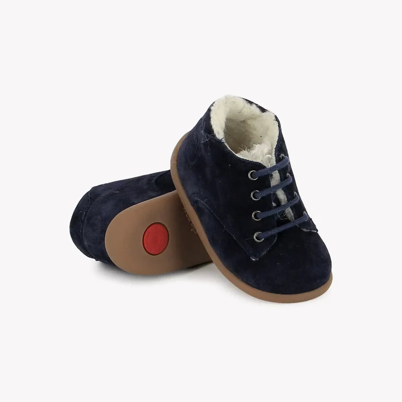 STAND-UP DERBY FUR - VELOURS OILY - ASTER
