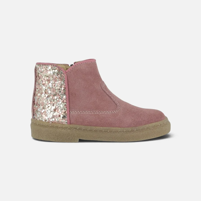 TRIX BACK - VELOURS-GLITTER - ROSY