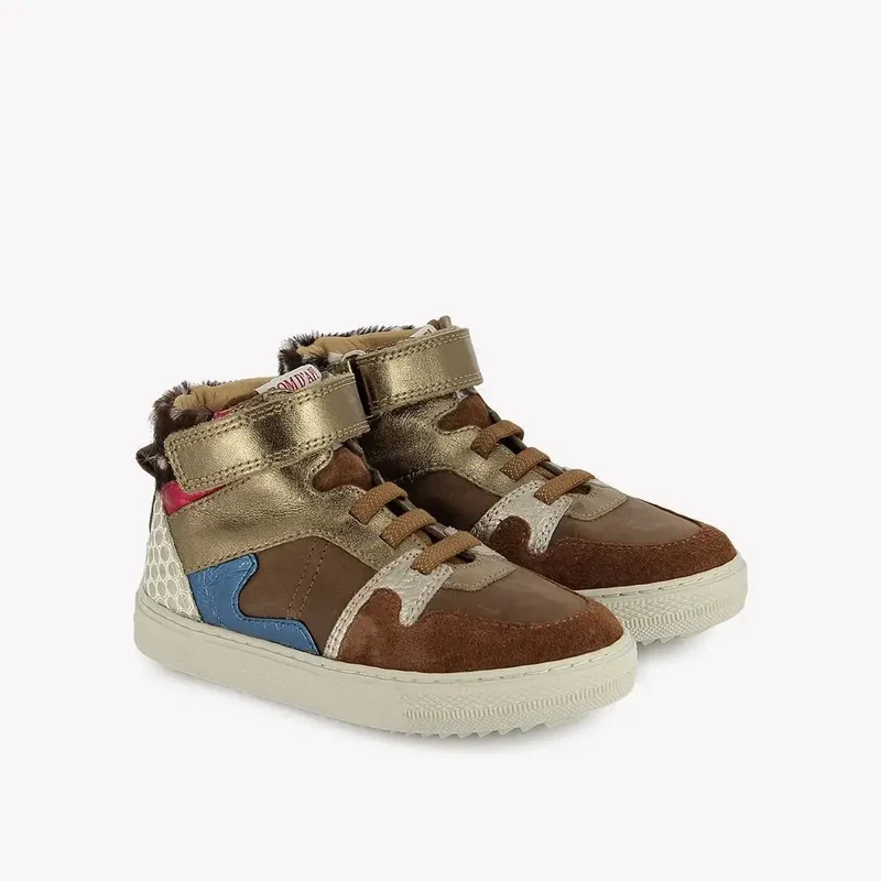 SWAG EASY STRAP - NAPPA-LAMINATO - BROWN-MULTI