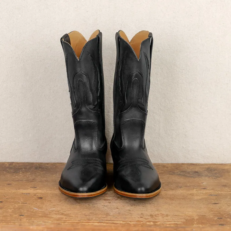 Santiags La Botte Gardiane cuir naturel noir