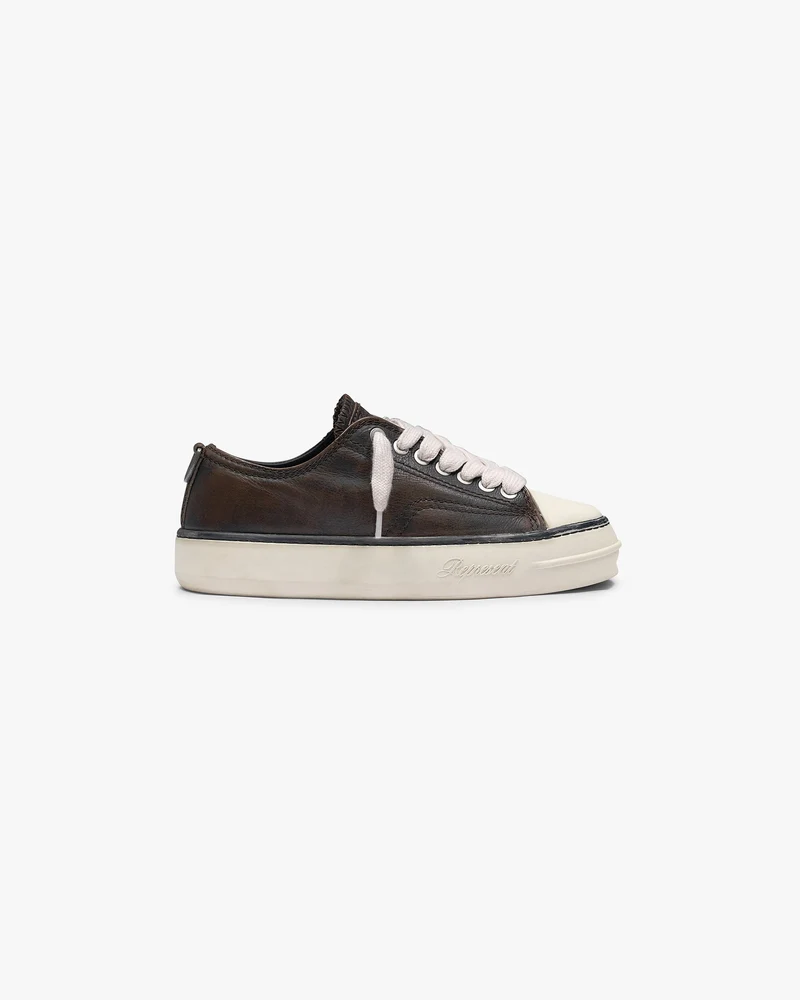 Rep-Cap Distressed Leather - Dark Brown