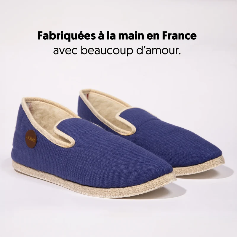 Charentaises Lin Bleu Céleste 🇫🇷