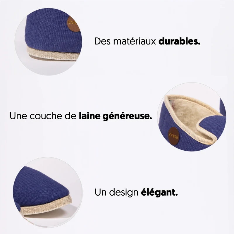 Charentaises Lin Bleu Céleste 🇫🇷