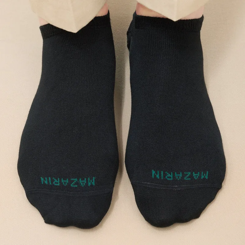 Chaussettes invisibles | Noir - Basket - Super-solide fil d'Écosse