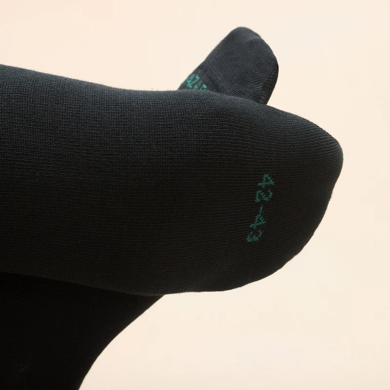 Chaussettes invisibles | Noir - Basket - Super-solide fil d'Écosse