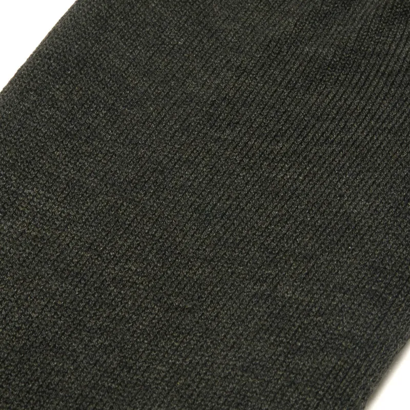 Chaussettes invisibles | Vert kaki - Basket - Super-solide fil d'Écosse