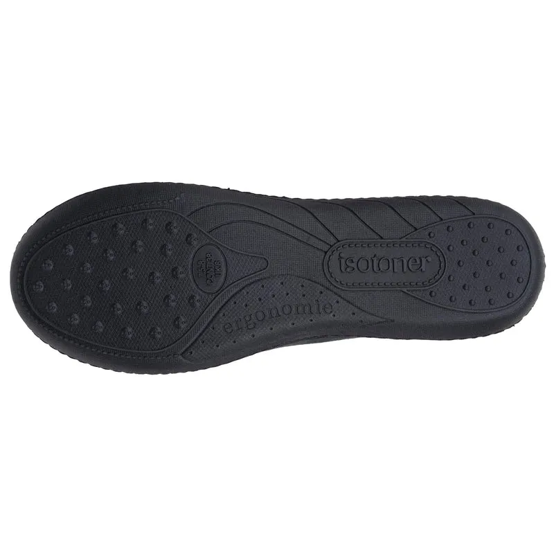 Chaussons Ballerines Femme Noir Chaîne
