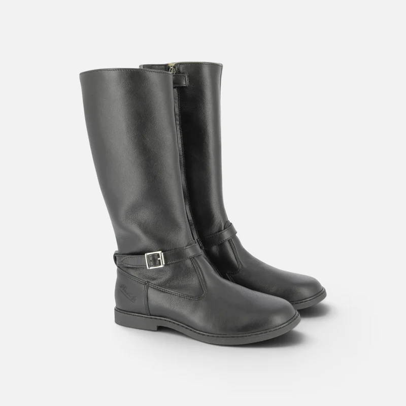 CITY HI BOTTE - NAPPA - NOIR