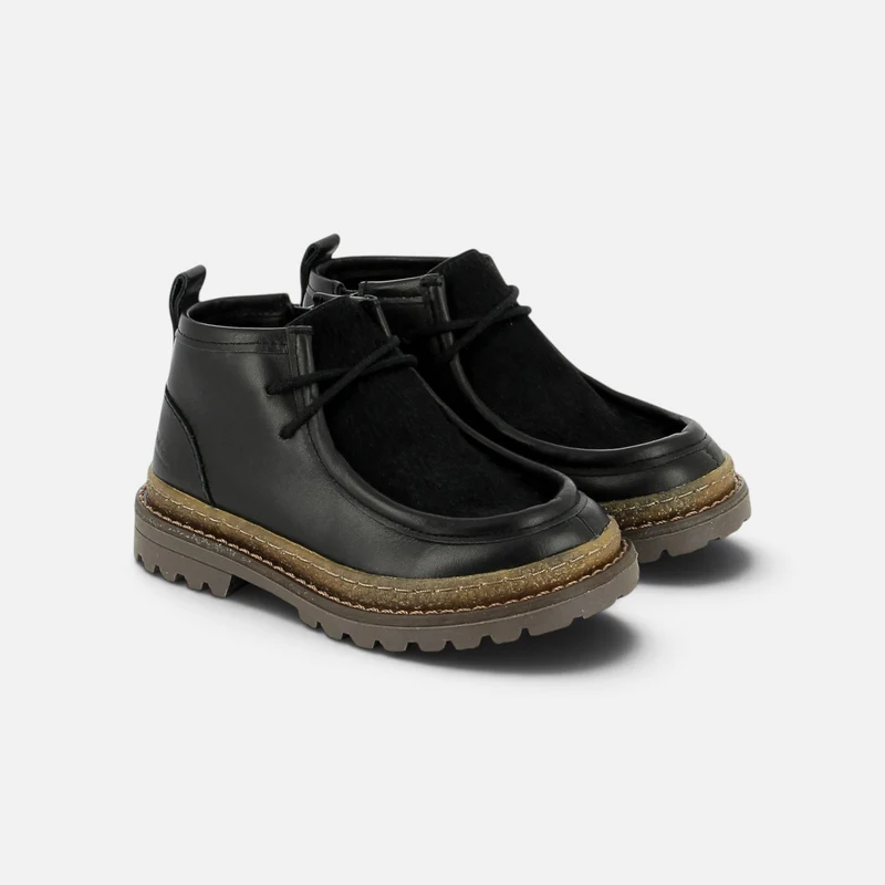 WALL ZIP MICKY - NAPPA-PONY - NOIR