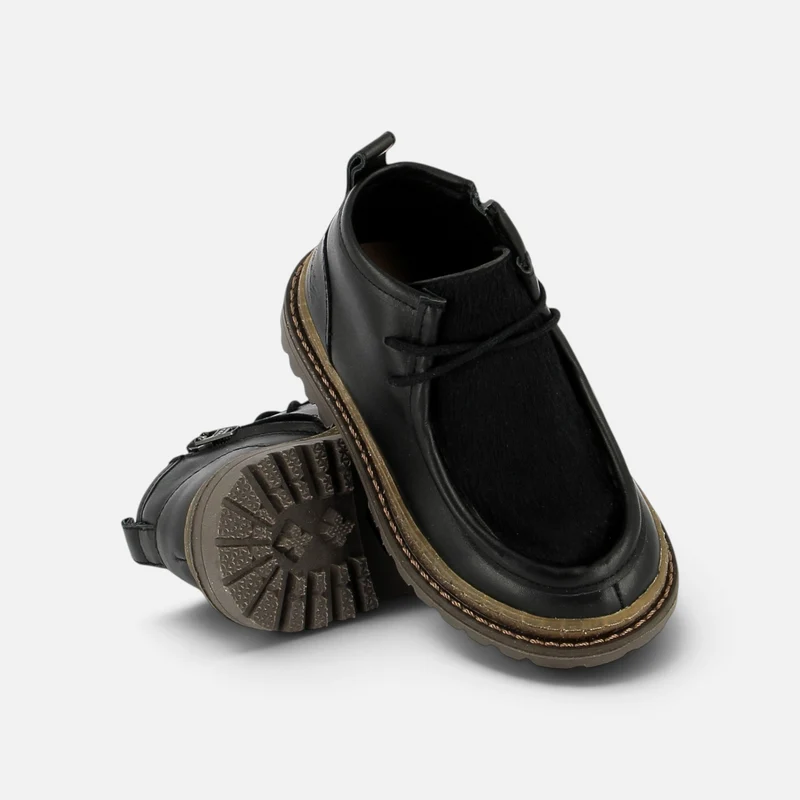 WALL ZIP MICKY - NAPPA-PONY - NOIR