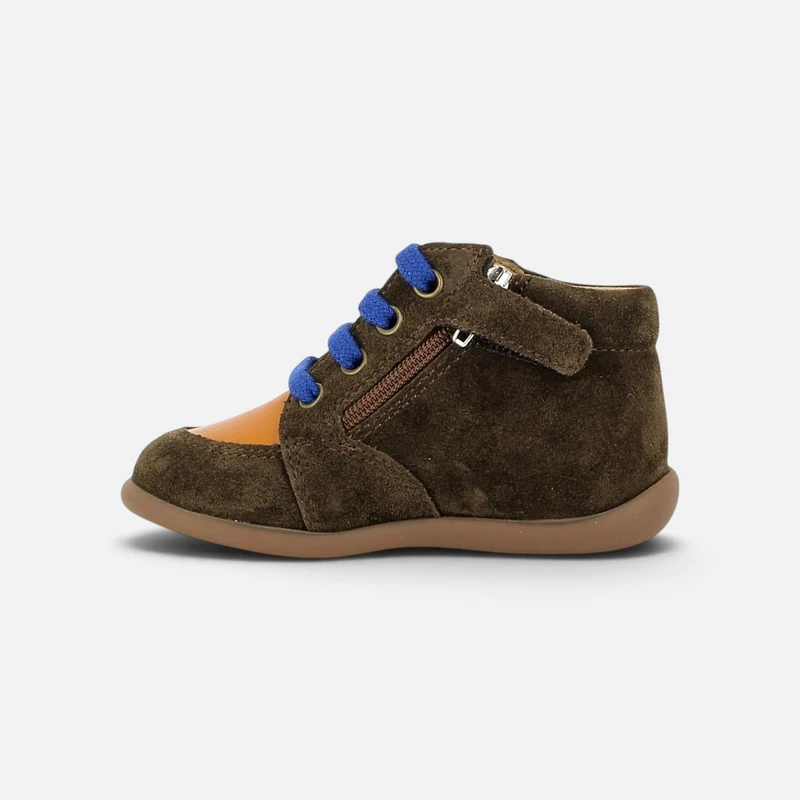 STAND-UP ZIPPY - VELOURS-ALCE - MOUSSE-MANDARINE