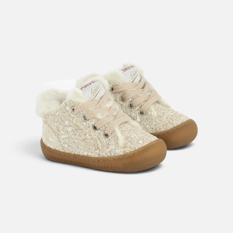 YAKA WALK FUR - SEQUIN - CREMA