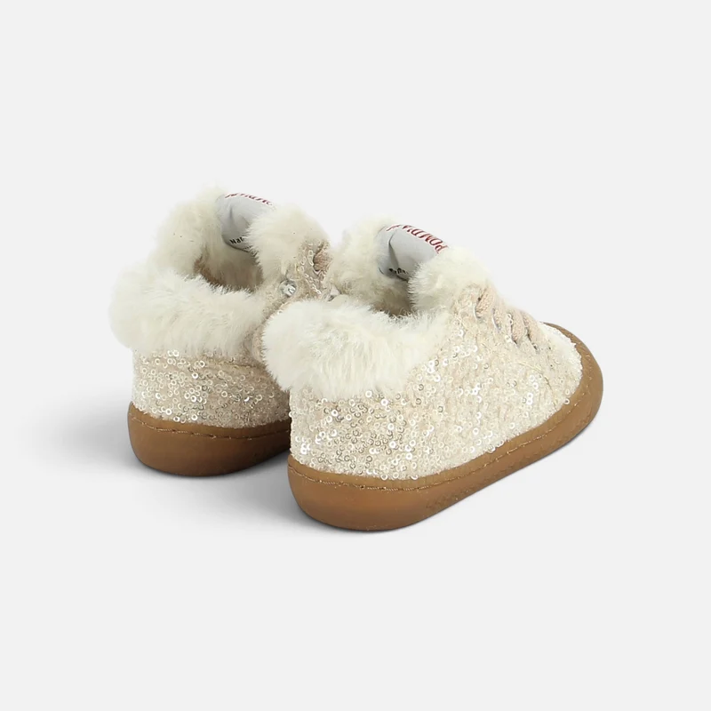 YAKA WALK FUR - SEQUIN - CREMA