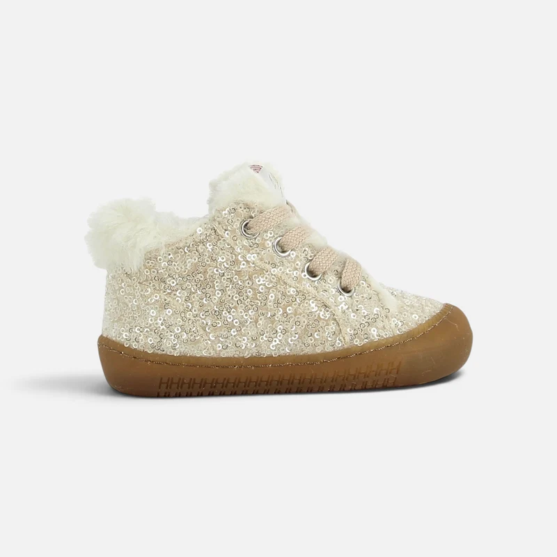 YAKA WALK FUR - SEQUIN - CREMA