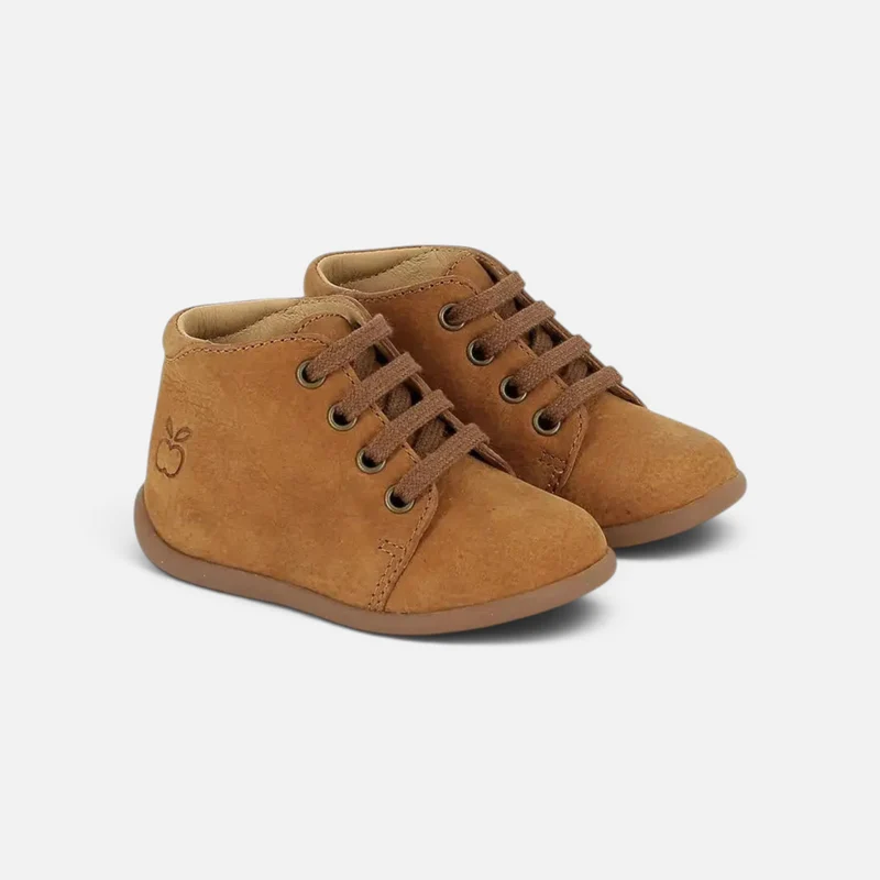 STAND-UP BOTTINE - NUBUCK - CAMEL
