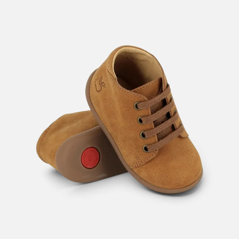 STAND-UP BOTTINE - NUBUCK - CAMEL
