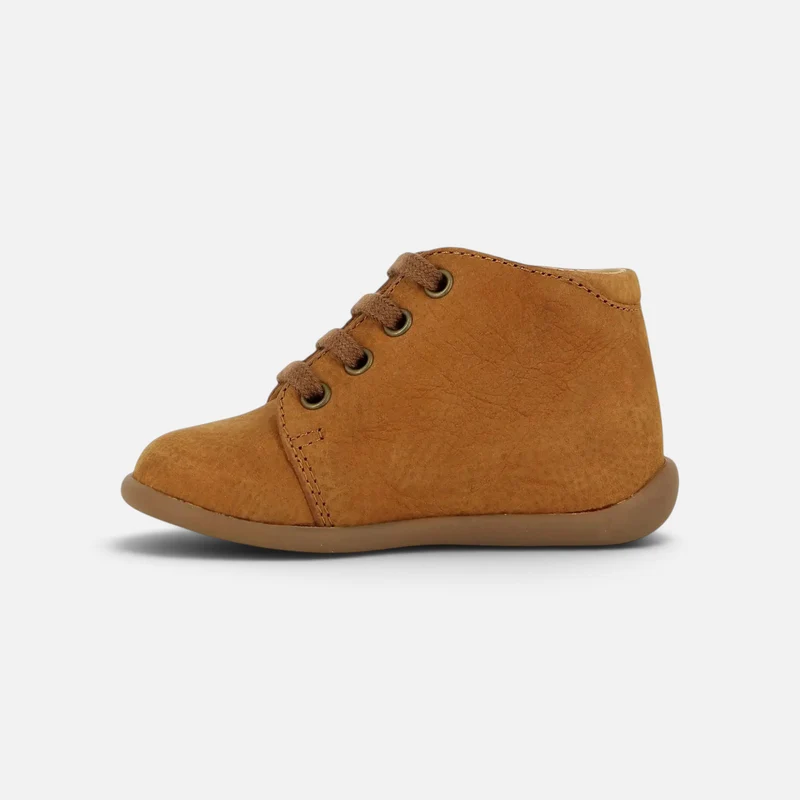 STAND-UP BOTTINE - NUBUCK - CAMEL