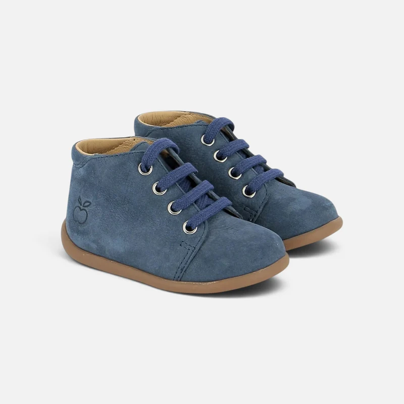 STAND-UP BOTTINE - NUBUCK - JEANS