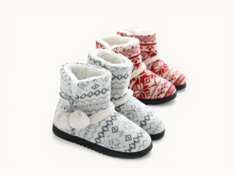 Chausson botte femme